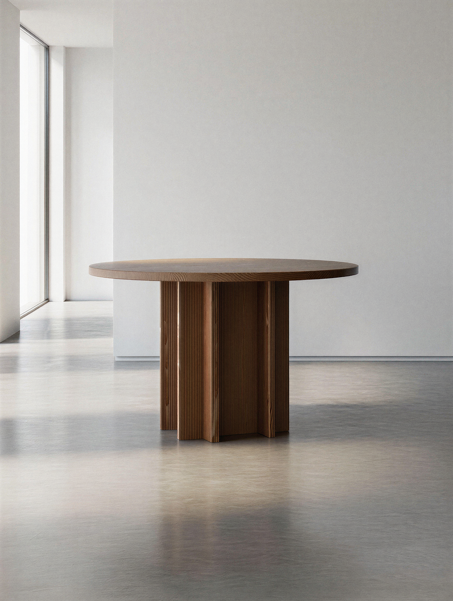 SILHOUETTE - Spisebord ø120 massiv Douglasgran